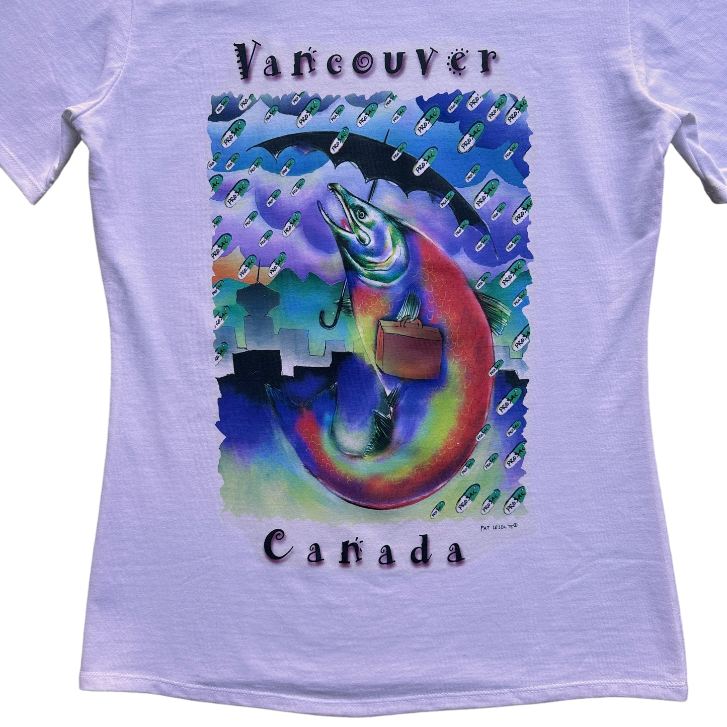 90s Vancouver salmon prozac tee women’s medium