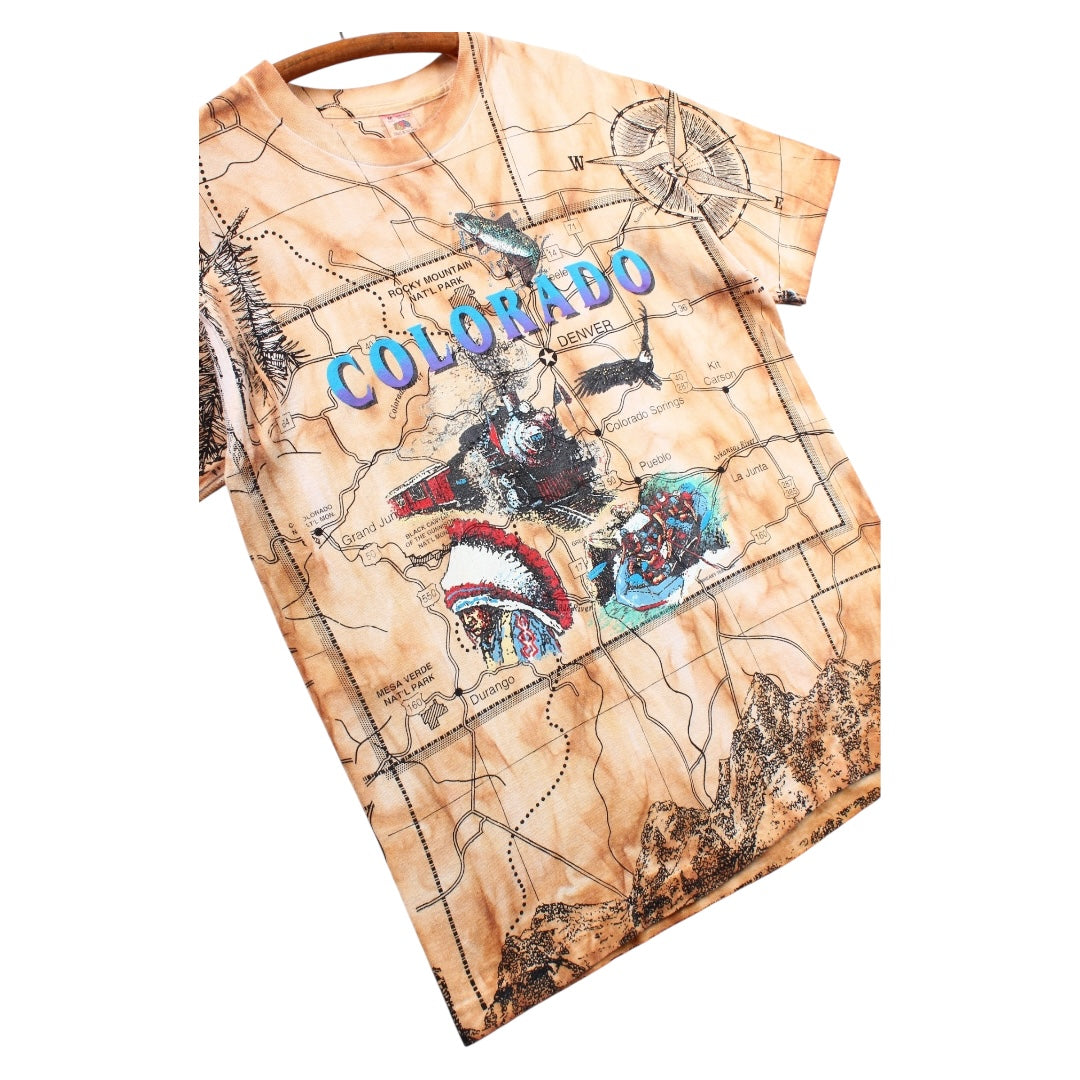 90s Colorado fish tee large