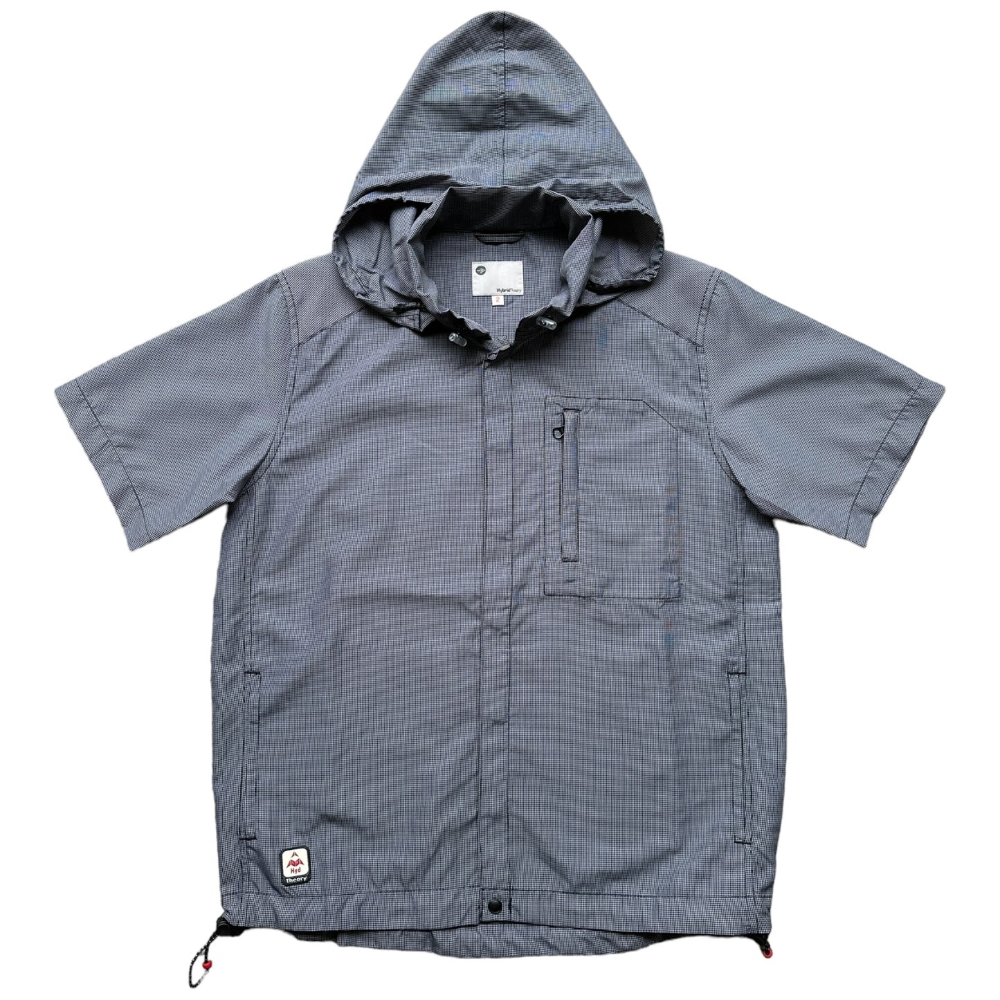 Hooded short sleeve jacket large