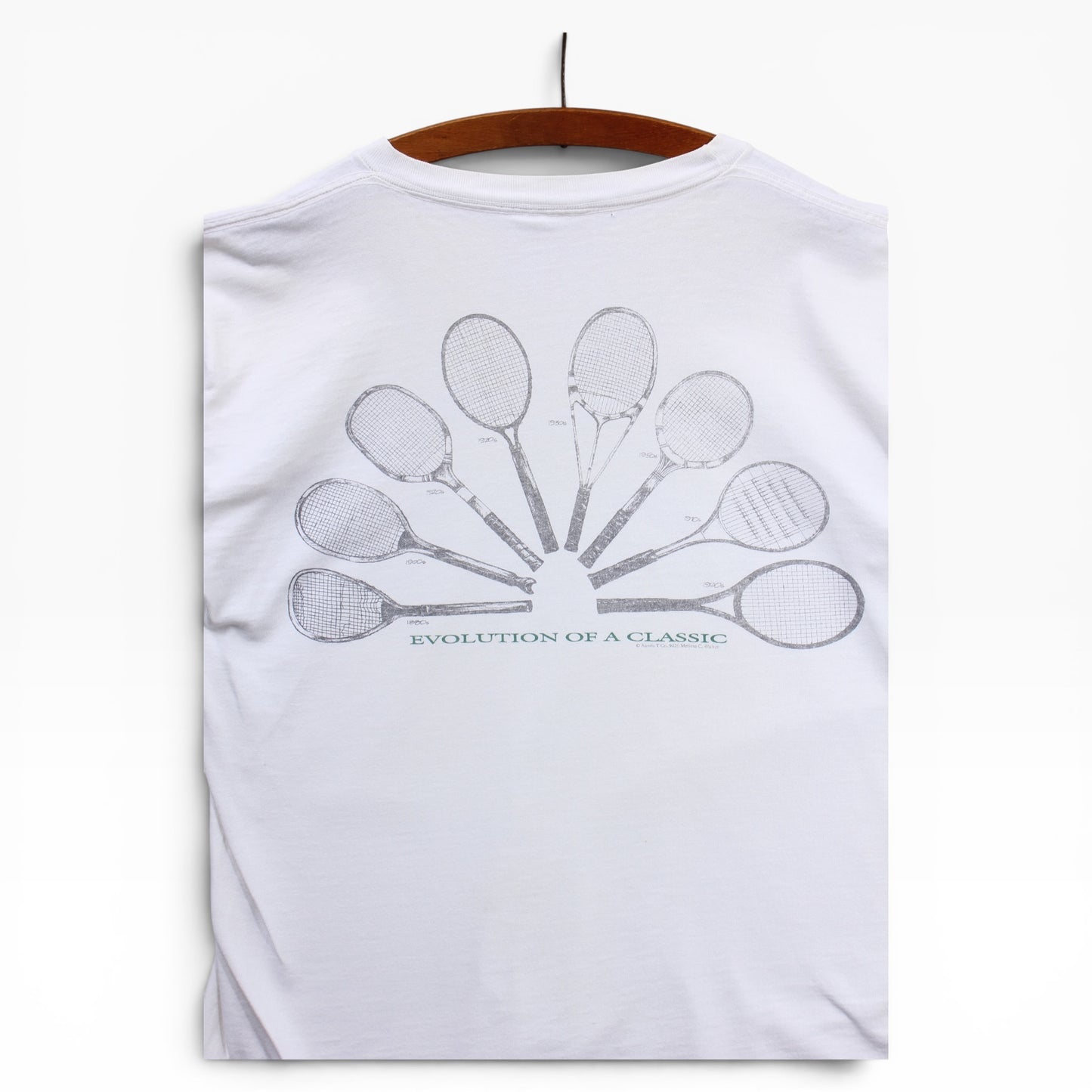 90s Evolution of a classic tennis shirt medium
