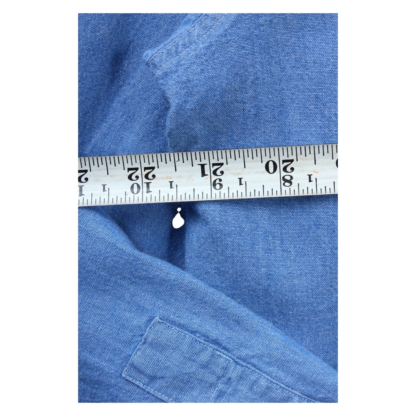 Armani jeans chambray button up shirt Small