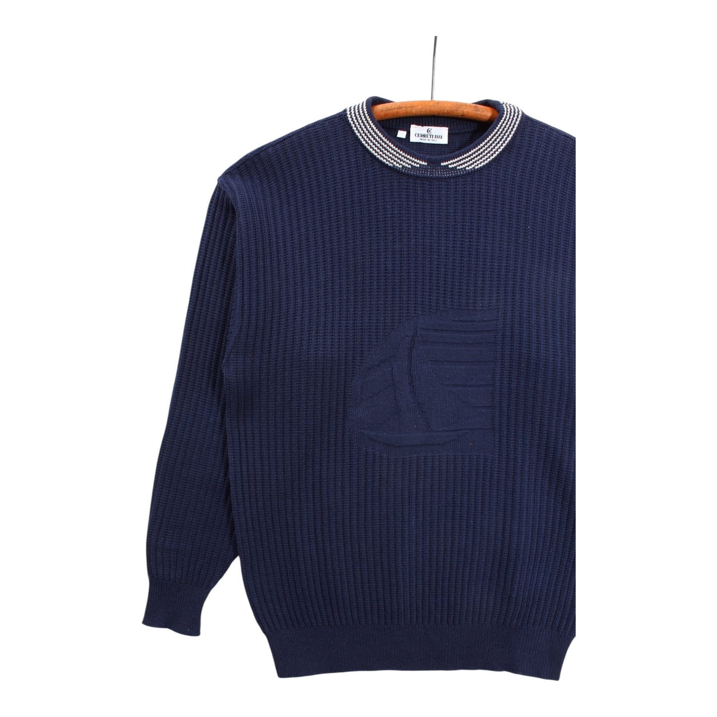 Made in italy🇮🇹 sailboat cerruti cotton wool sweater Medium