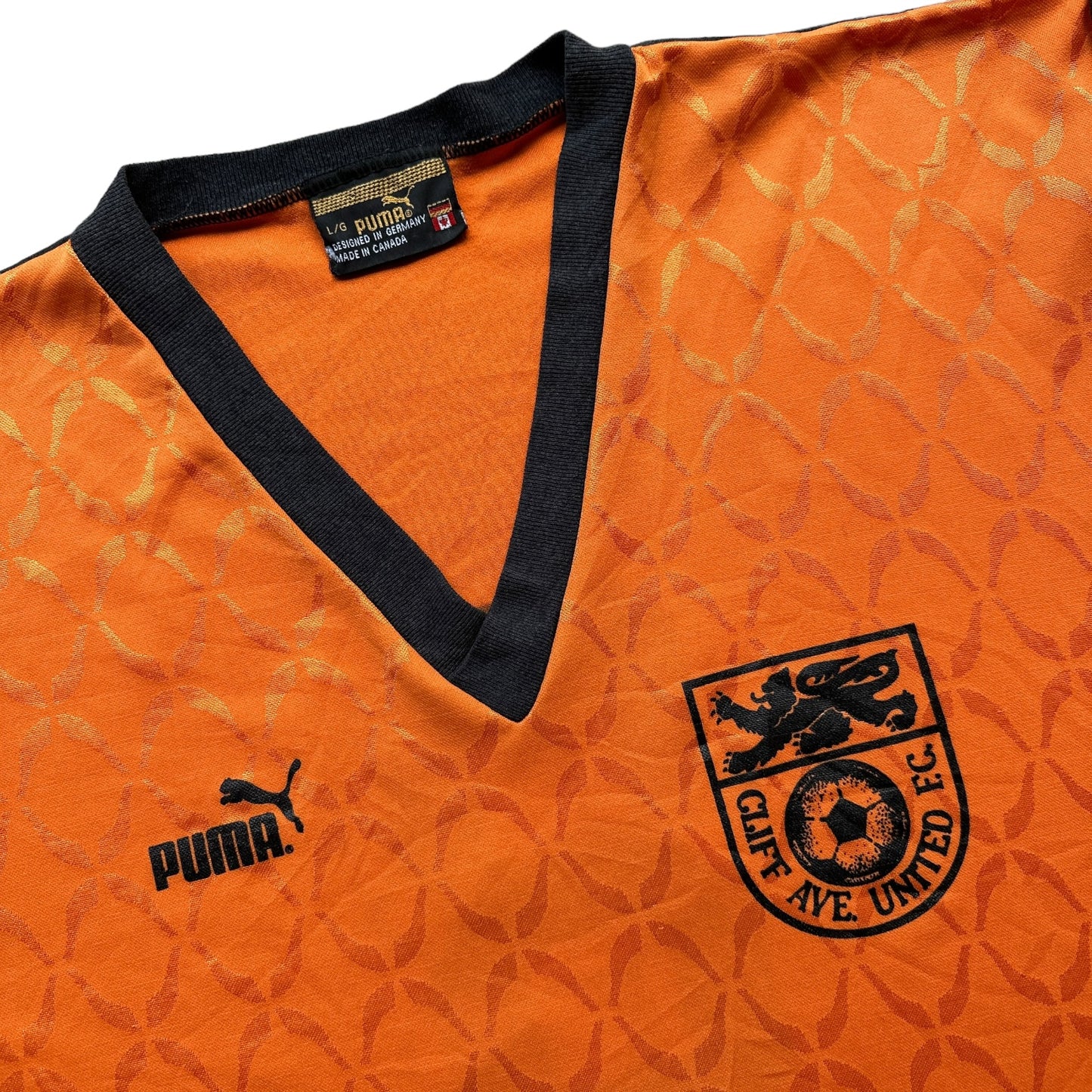 80s Puma futbol soccer jersey large