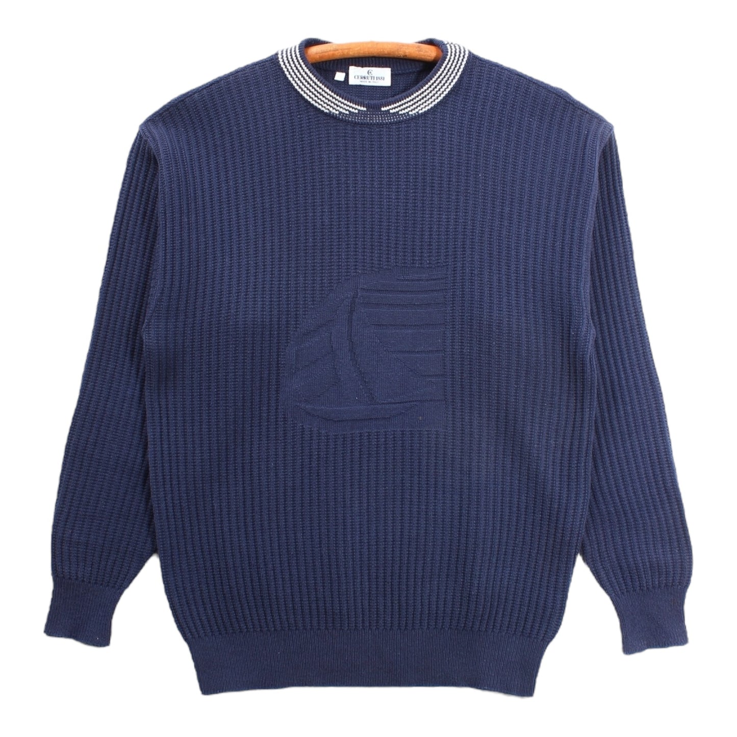 Made in italy🇮🇹 sailboat cerruti cotton wool sweater Medium