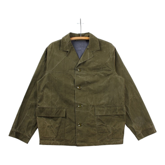 50/60s European chore coat. waxed/coated large