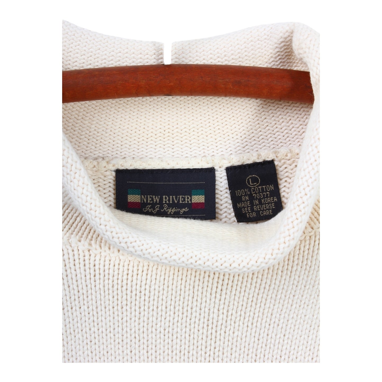 New river crew cotton rollneck sweater large