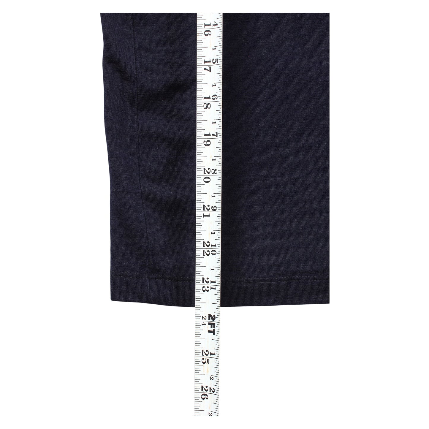 Lady white merino wool tee large