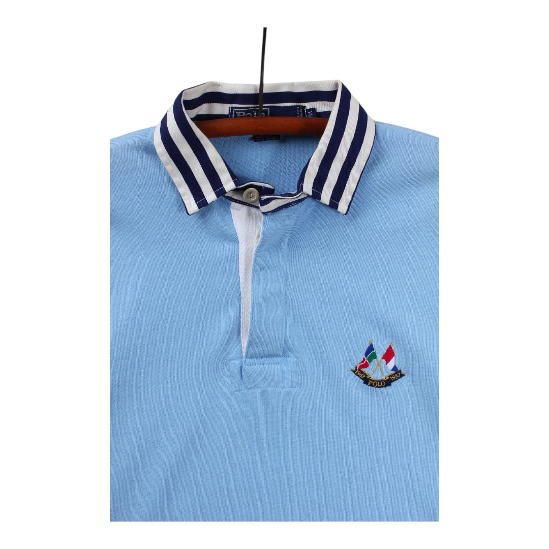 1987 Polo Ralph Lauren cross flags rugby large fit