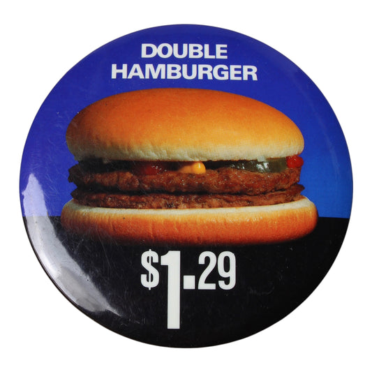 80s Mcdonald’s Pin double hamburger 1.29