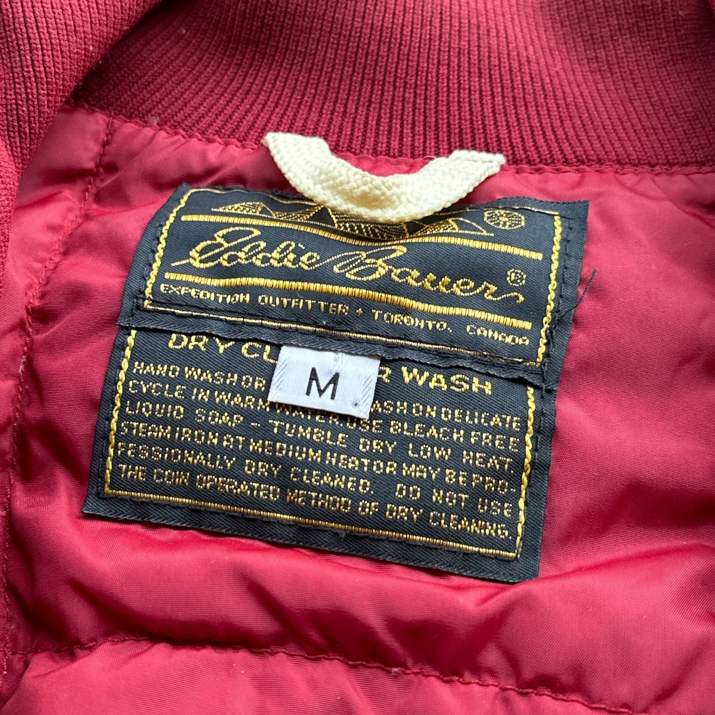 80s Eddie Bauer down ski pullover Medium