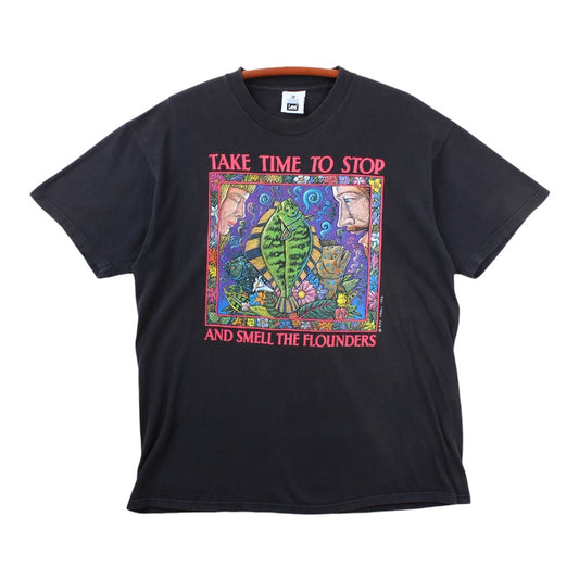Ray troll smell the flounders tee XL