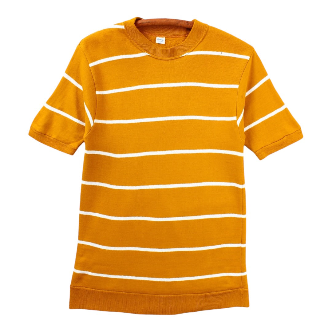 60s Striped fleece tee small