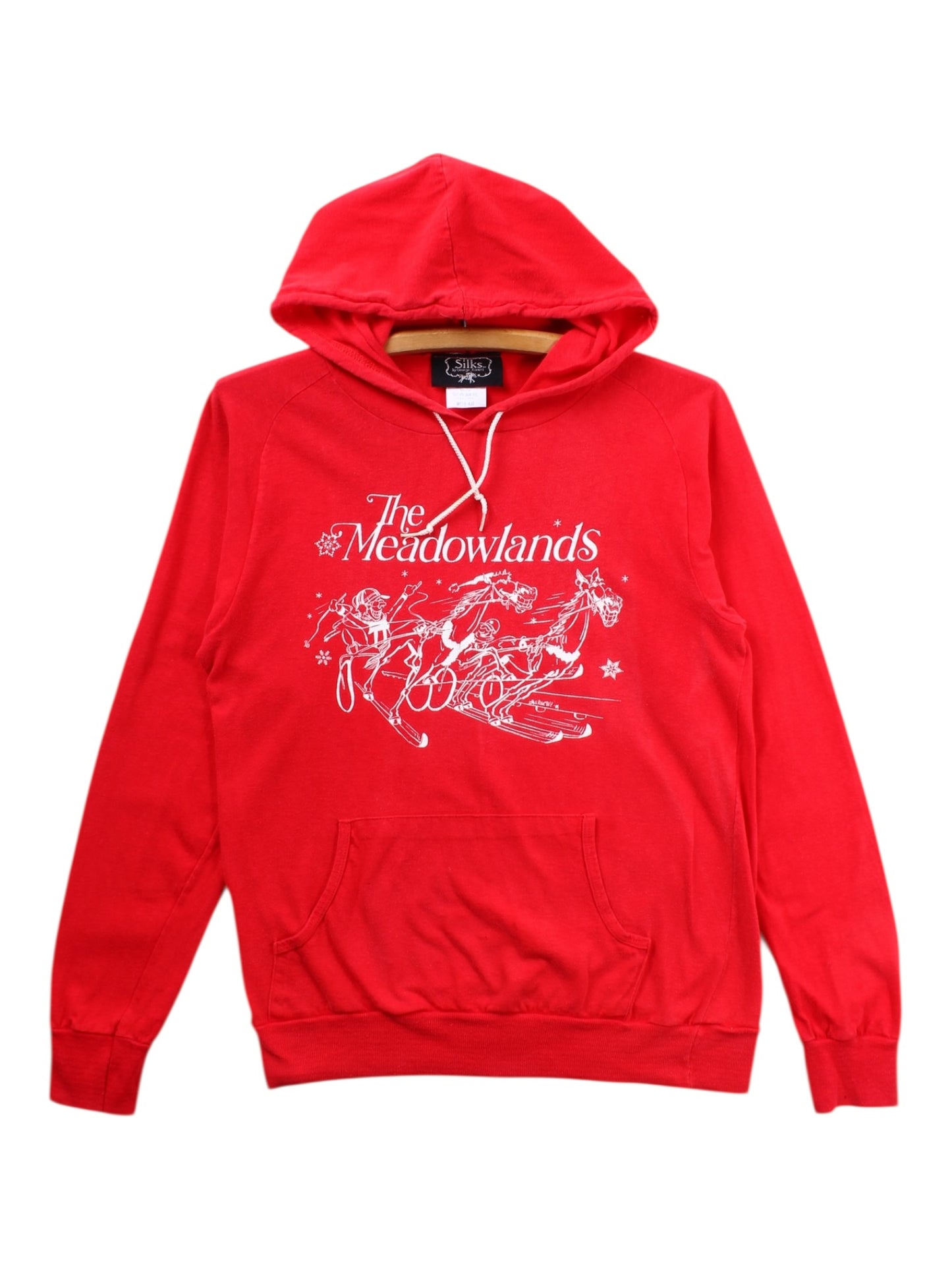 80s The Meadowlands horse racing hooded long sleeve small