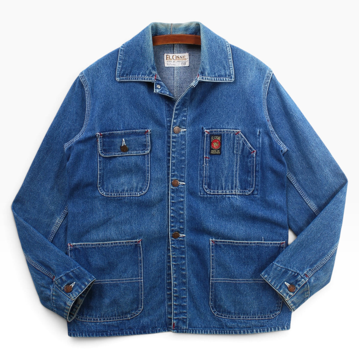 El Cisine denim chore coat small