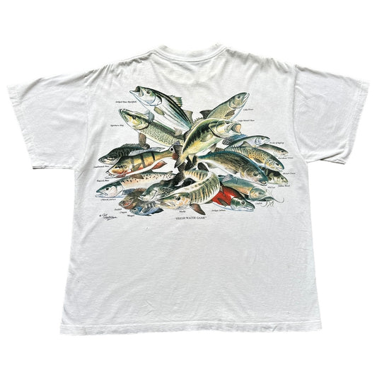 Fish species artwear pocket tee XL