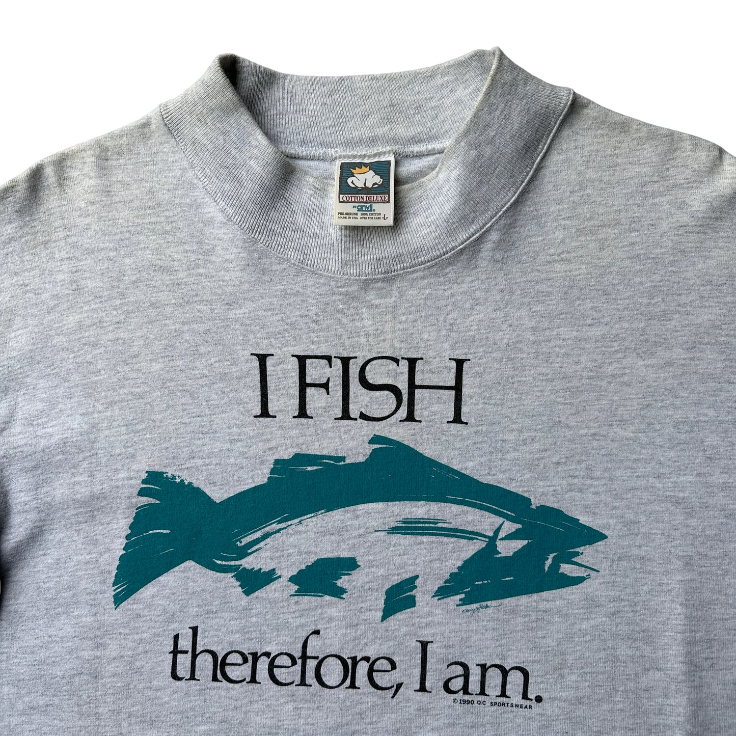 I fish therefore i am long sleeve medium