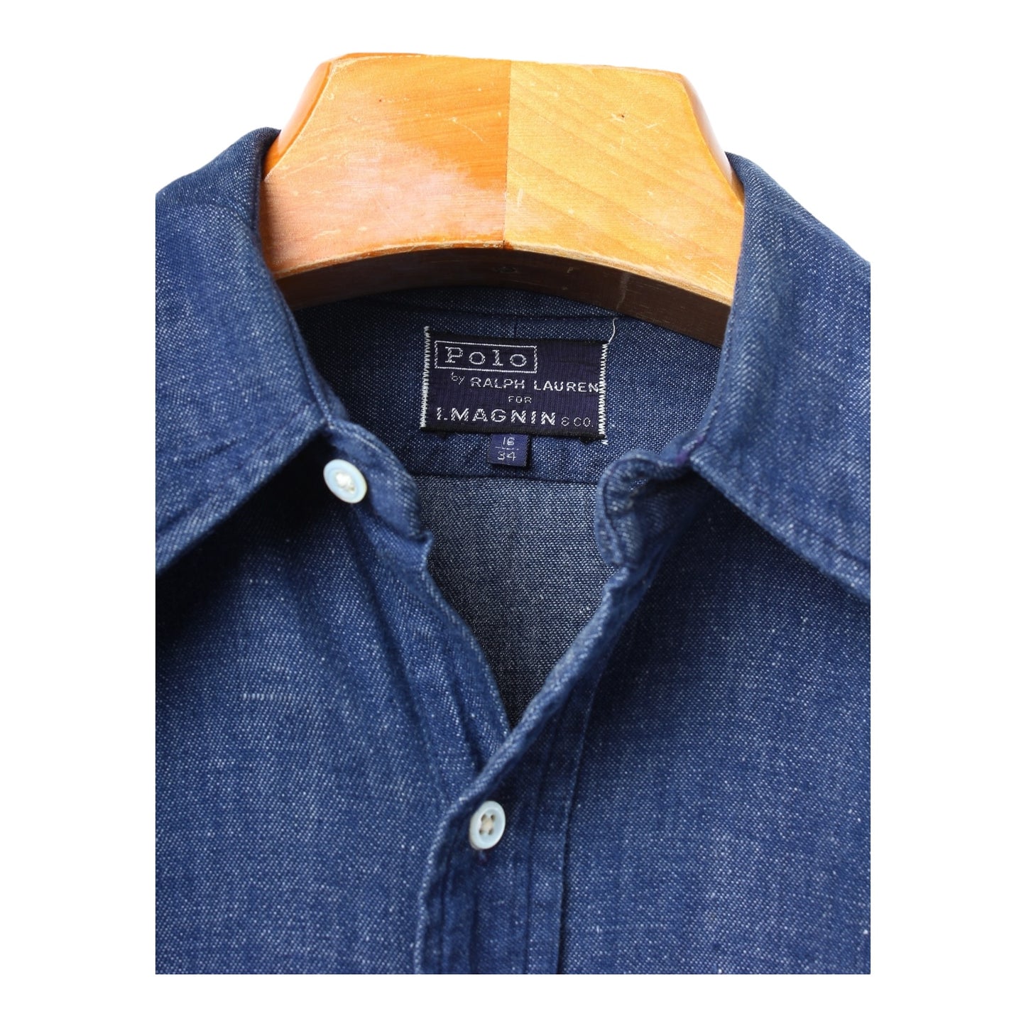 70s Polo Ralph Lauren for i. magnin denim shirt large