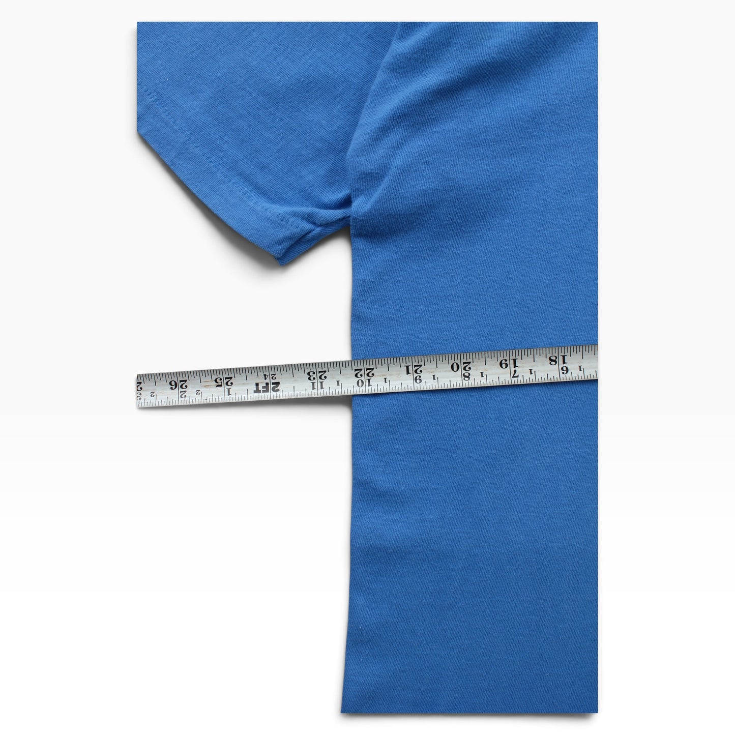 70s Blue pocket tee large