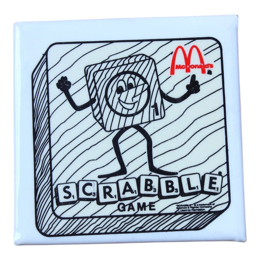 80s mcdonald’s scrabble pin