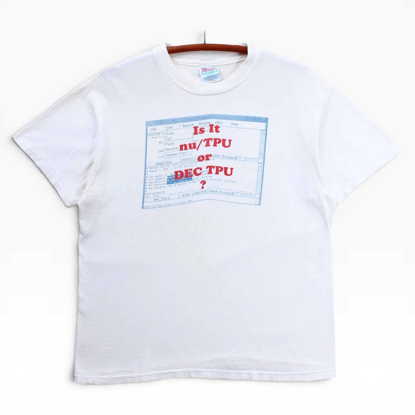 90s a soft nu/tpu tee large