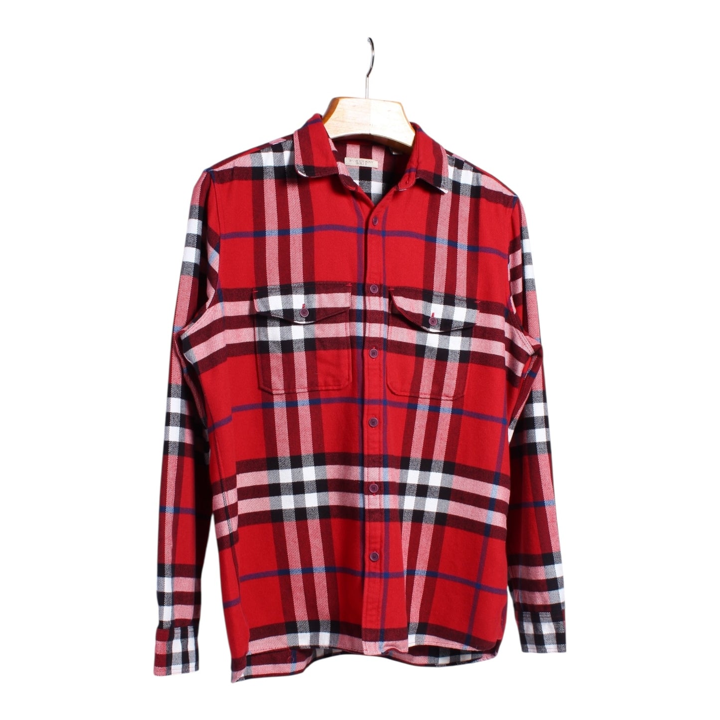 Burberry heavy cotton button down large