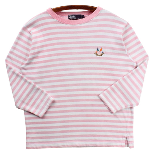1987 Polo Ralph Lauren cross flags 3/4 sleeve shirt Small