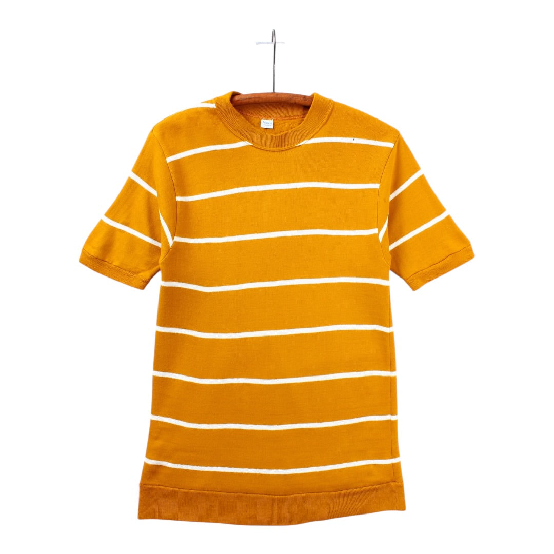 60s Striped fleece tee small