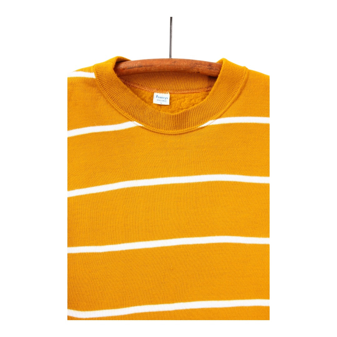 60s Striped fleece tee small