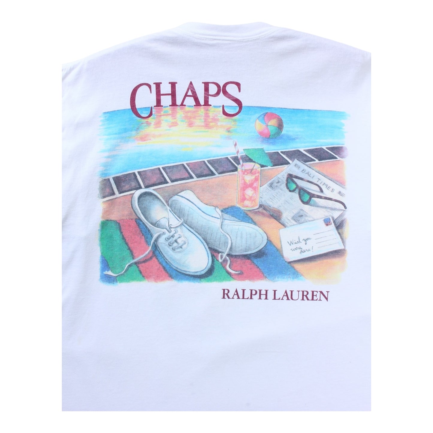 Chaps ralph lauren poolside summer tee large