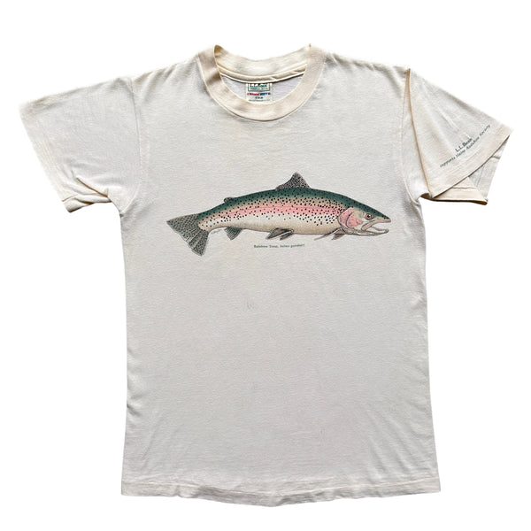 LL Bean rainbow trout tee small – Vintage Sponsor