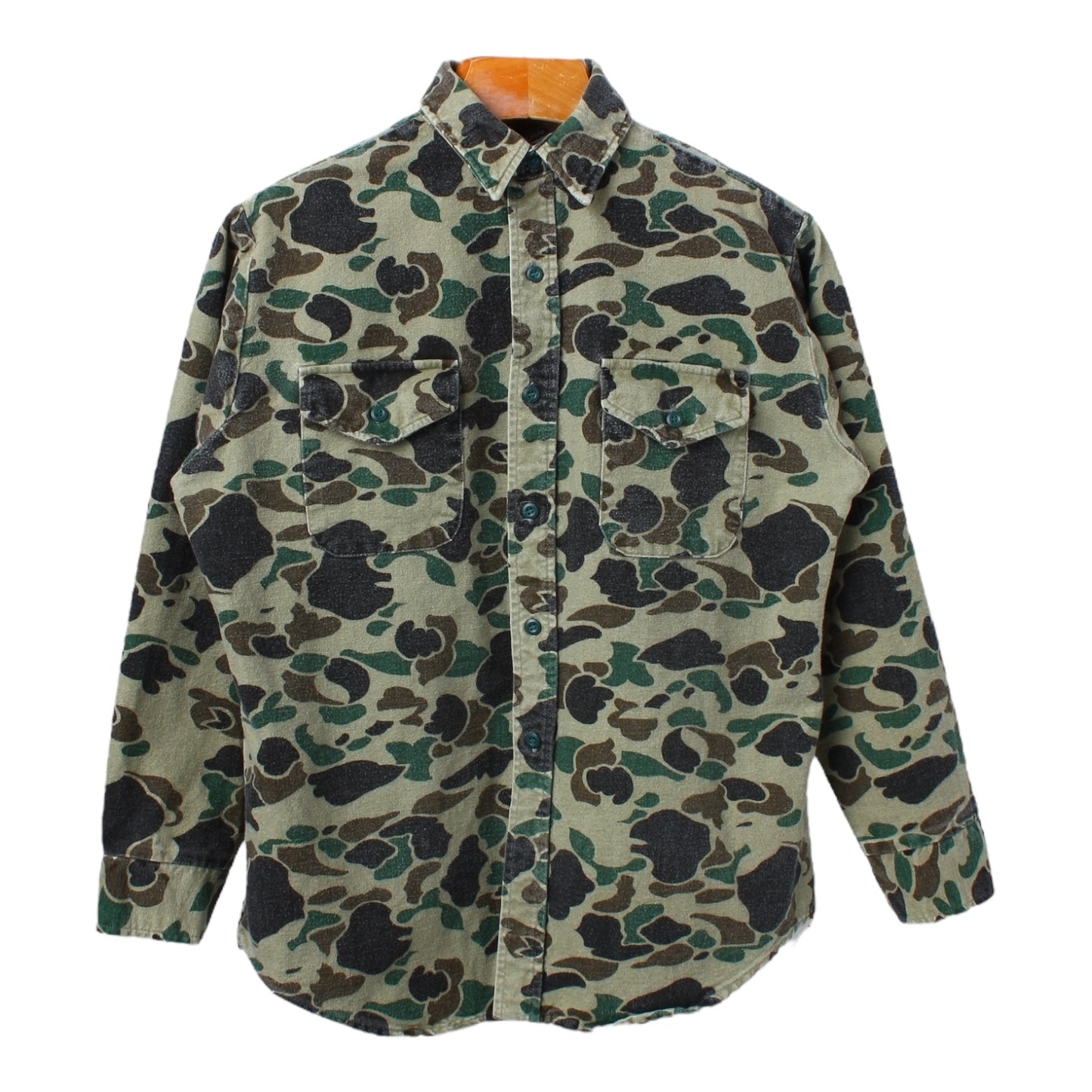80s Camo chamois shirt large