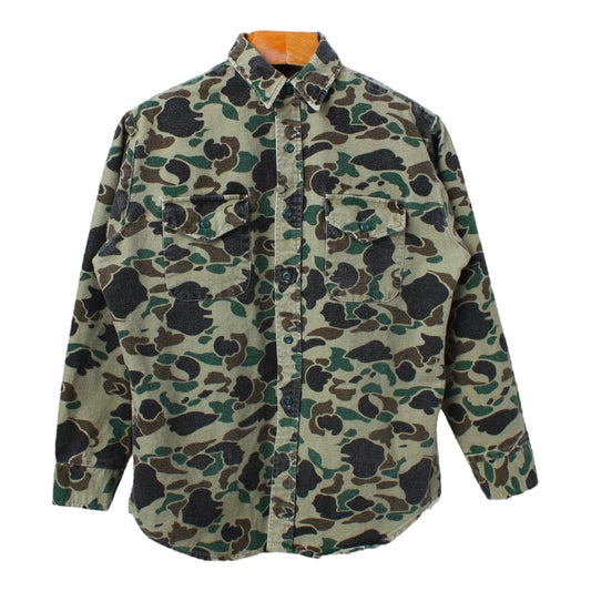 80s Camo chamois shirt large