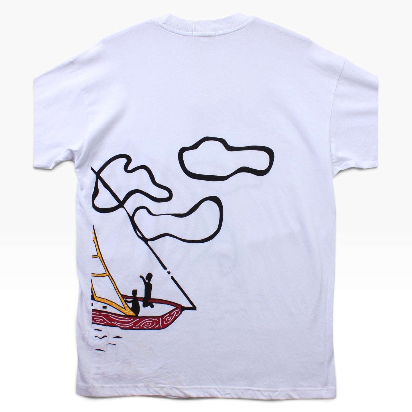 90s Sailimg graphic tee large