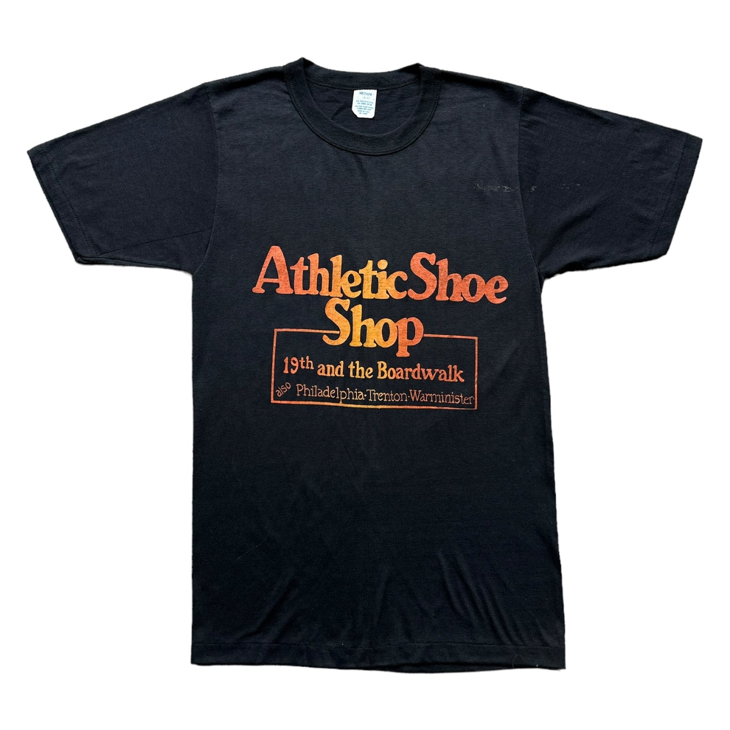 70s Athletic shoe shop philadelphia tee small