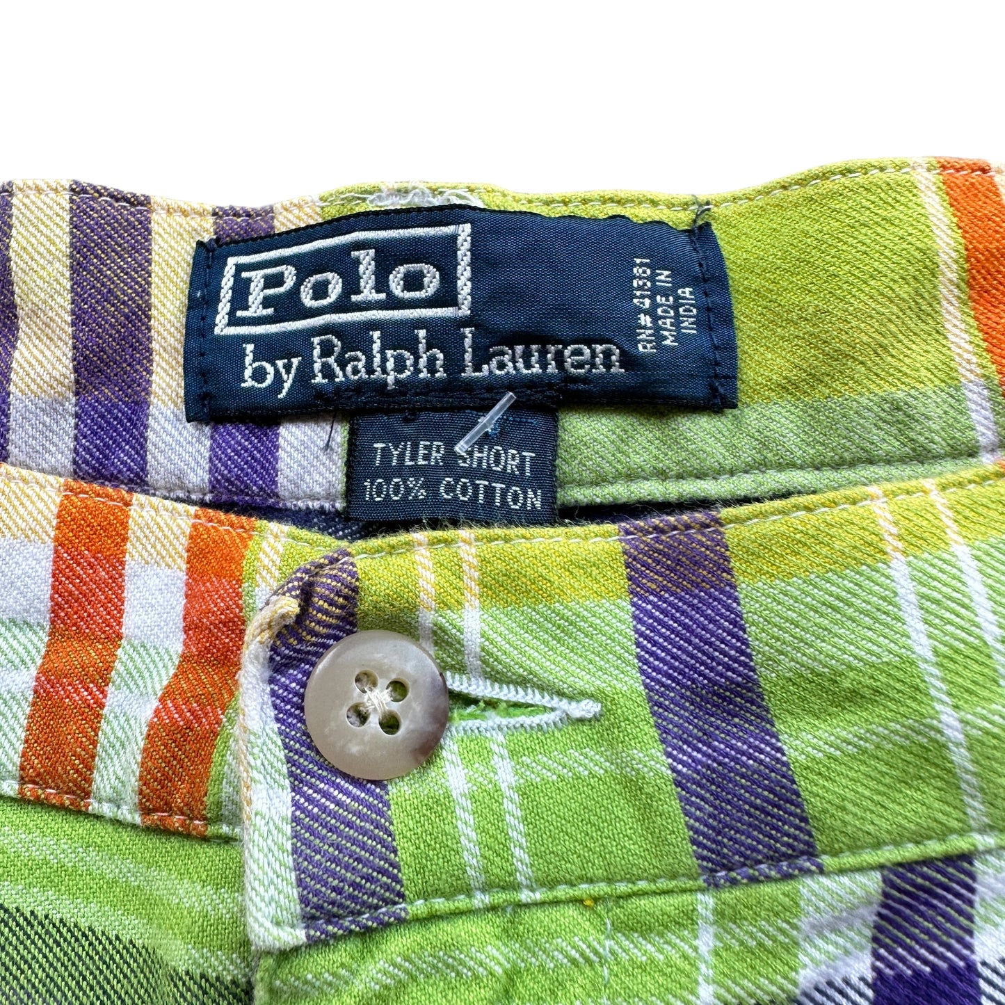 Polo Ralph Lauren green plaid shorts 36-38