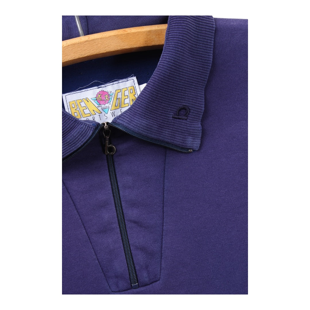 80s Benger sportswear cotton ski 1/4 zip small
