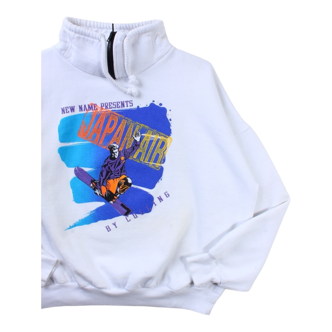 90s Japan air 1/4 zip XL