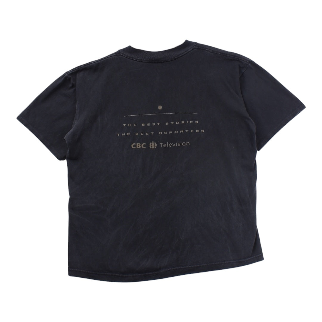 90s CBC news tee large