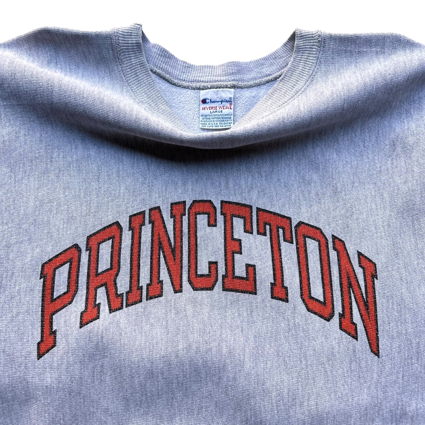 90s Princeton reverse weave crewneck large