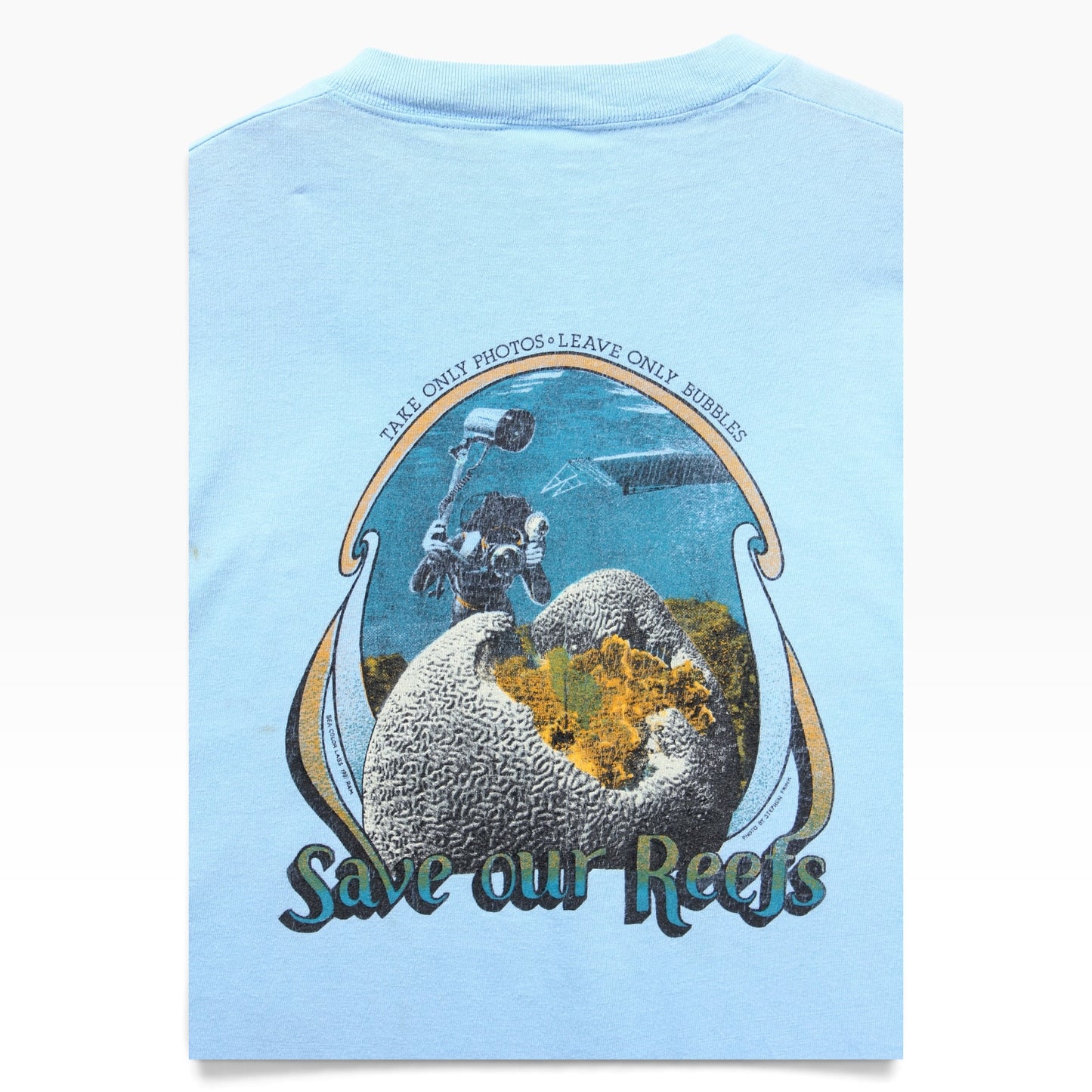 70s save our reefs john pennekamp state park tee small
