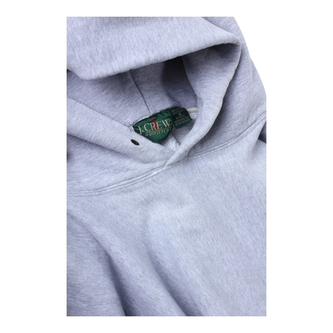 80s J crew reverse weave hooded sweatshirt large