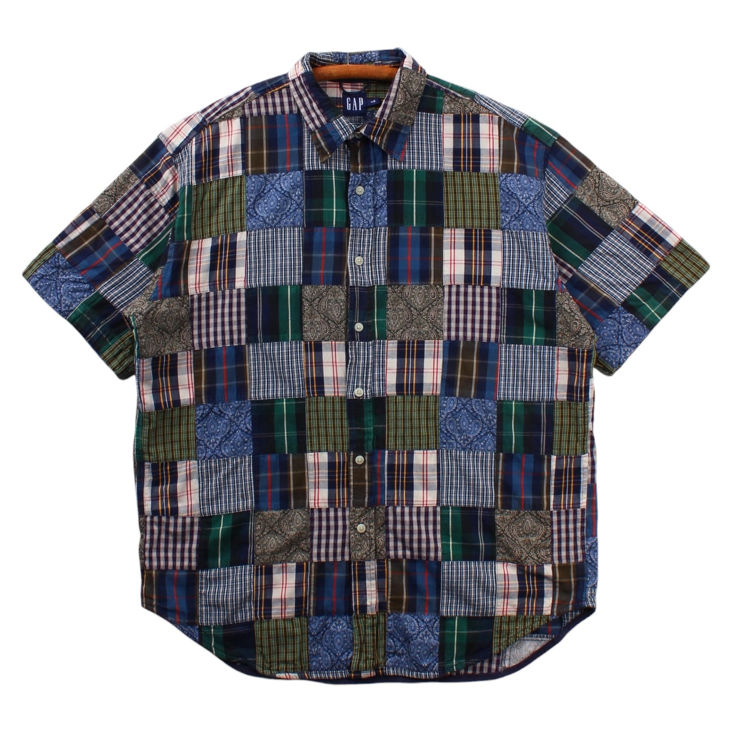 2000 Gap patchwork shirt XL