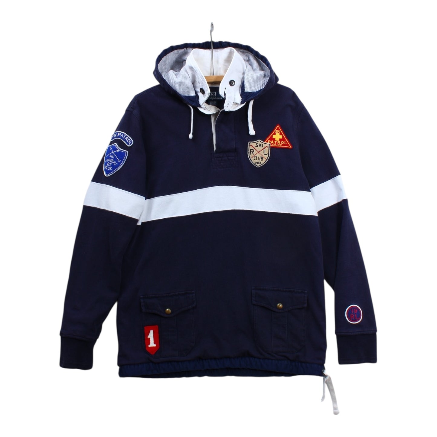 Polo Ralph Lauren ski patrol hooded rugby large