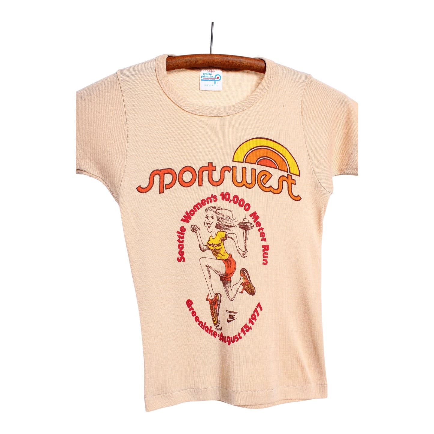 1977 Sportswest seattle greenlake  women’s 10,000 meter run nike