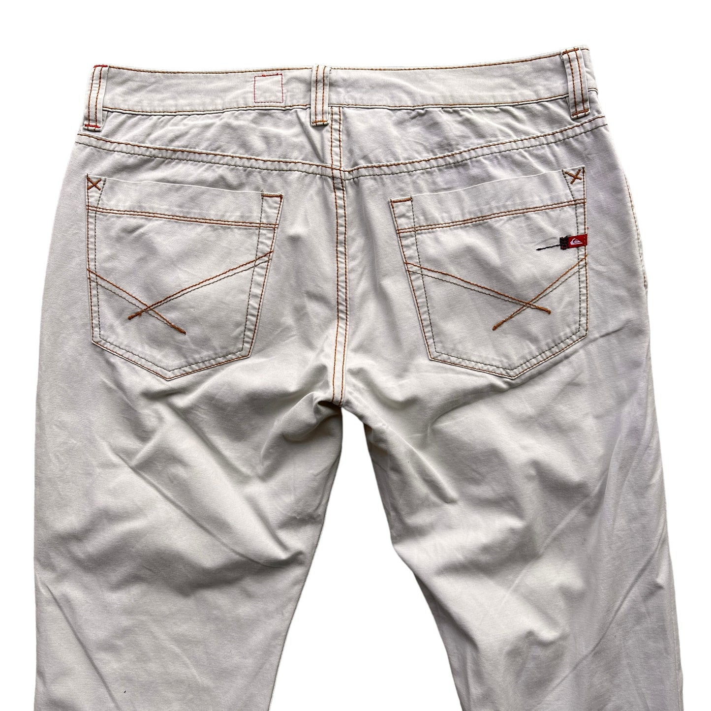 Y2K Quiksilver off white pants 36/31