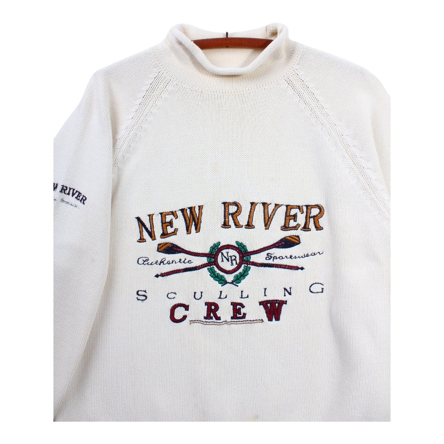 New river crew cotton rollneck sweater large