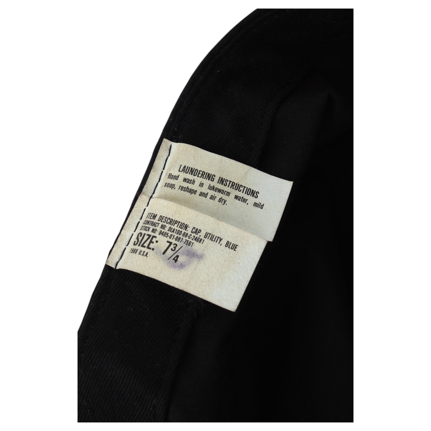 1988 Cap Utility military hat 7 3/4