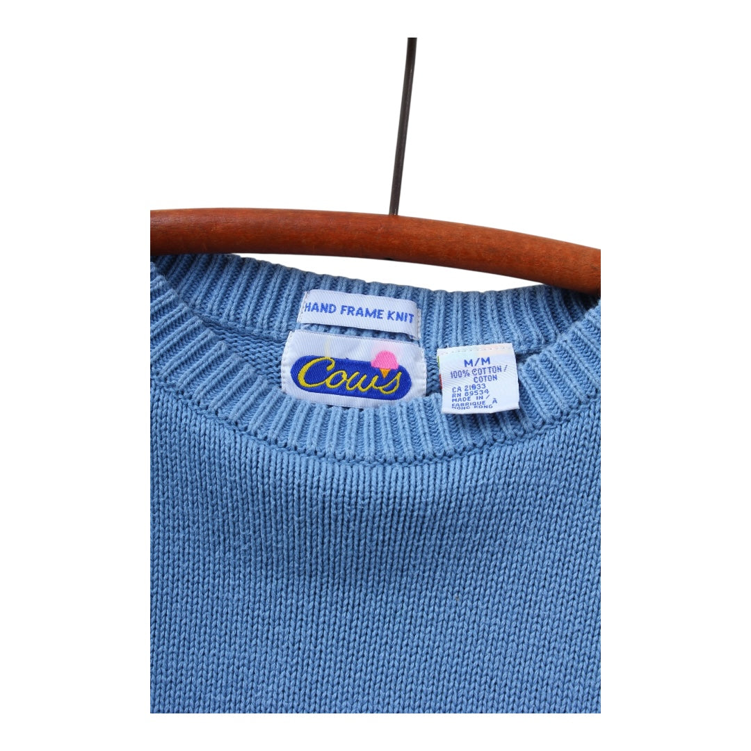 Cows cotton sweater large