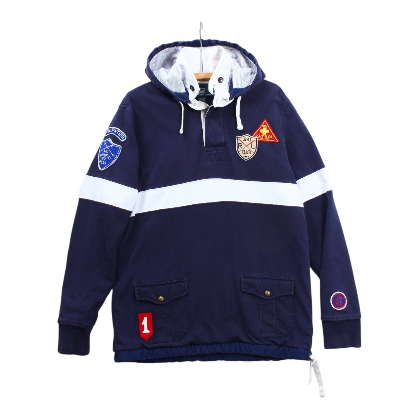 Polo Ralph Lauren ski patrol hooded rugby large