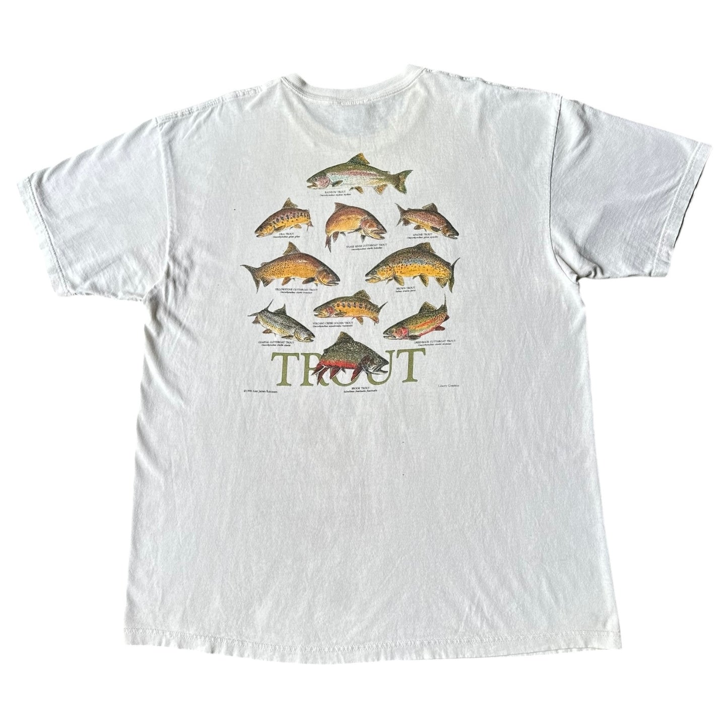 90s LL Bean trout tee XXL